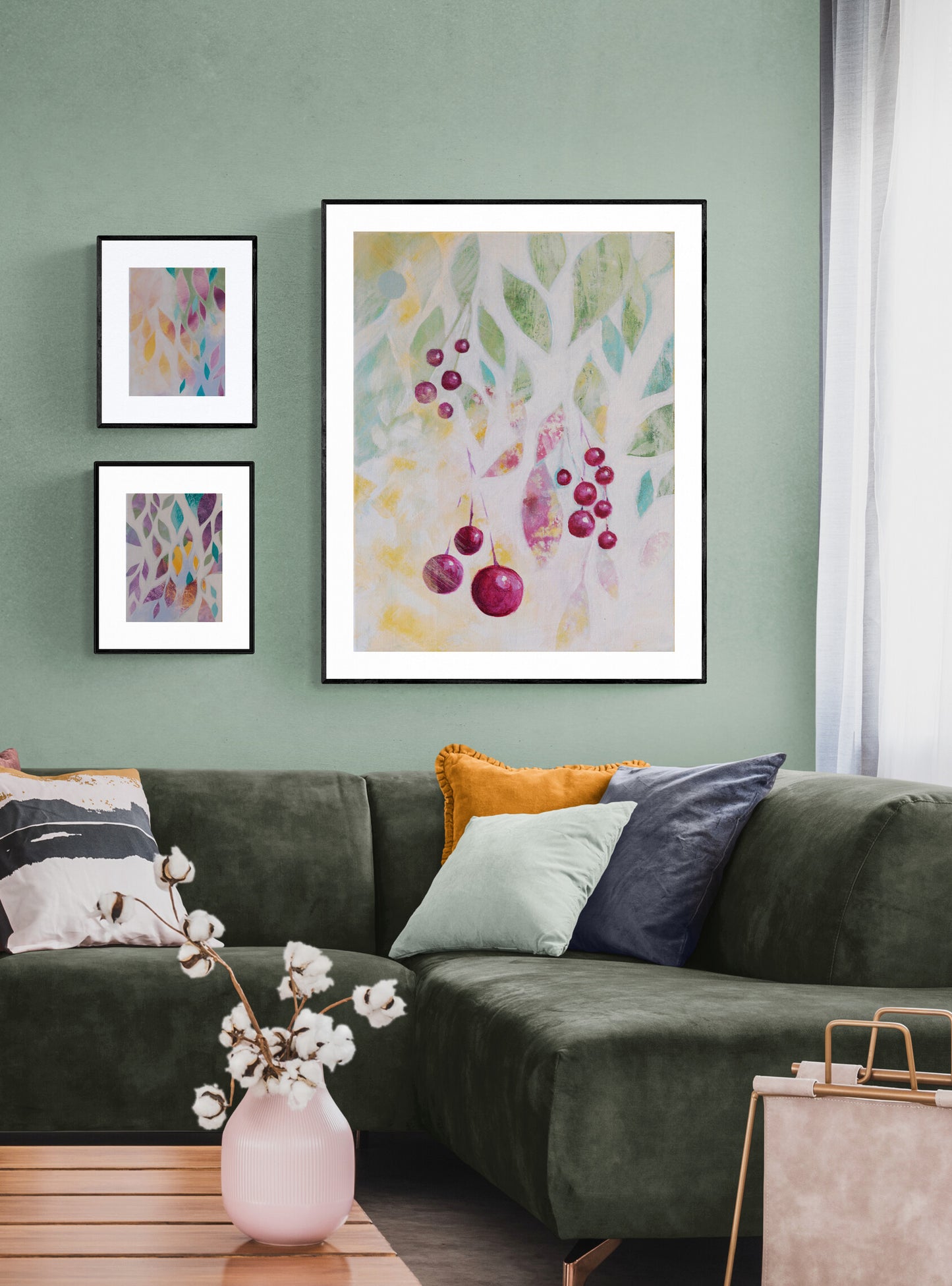 Happy-leaves-painting-in-the-livingroom
