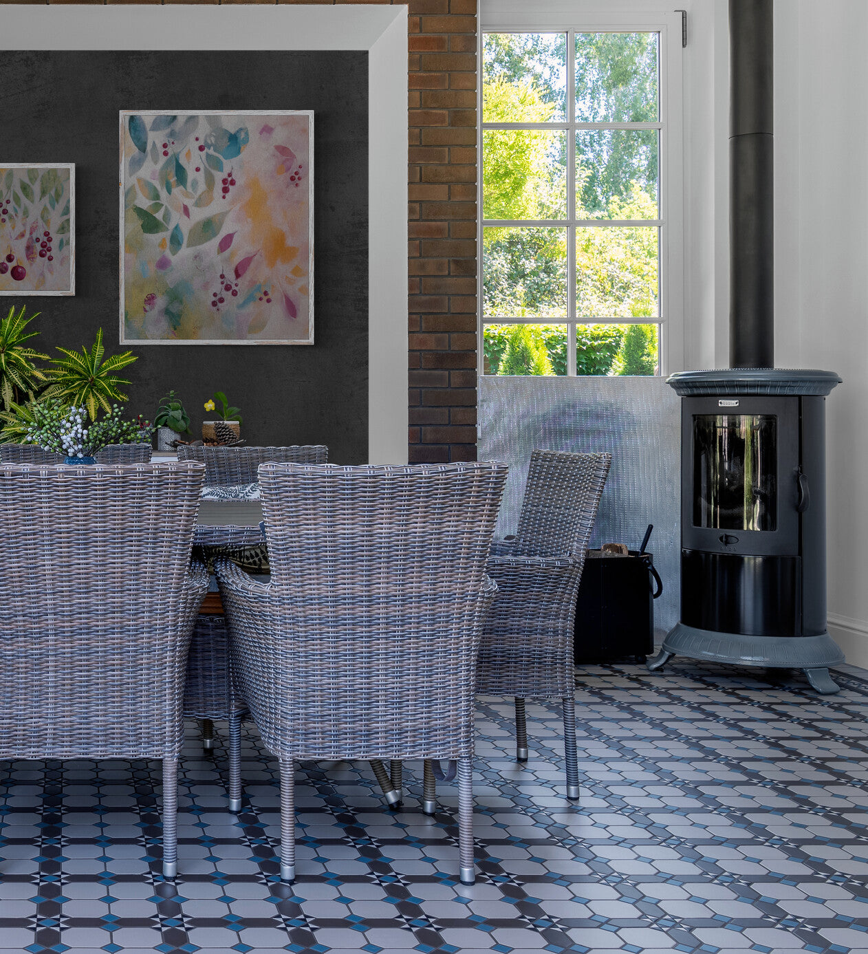 Joyful Leaves And Berries FINE ART PRINT - Tiina Alanen Art