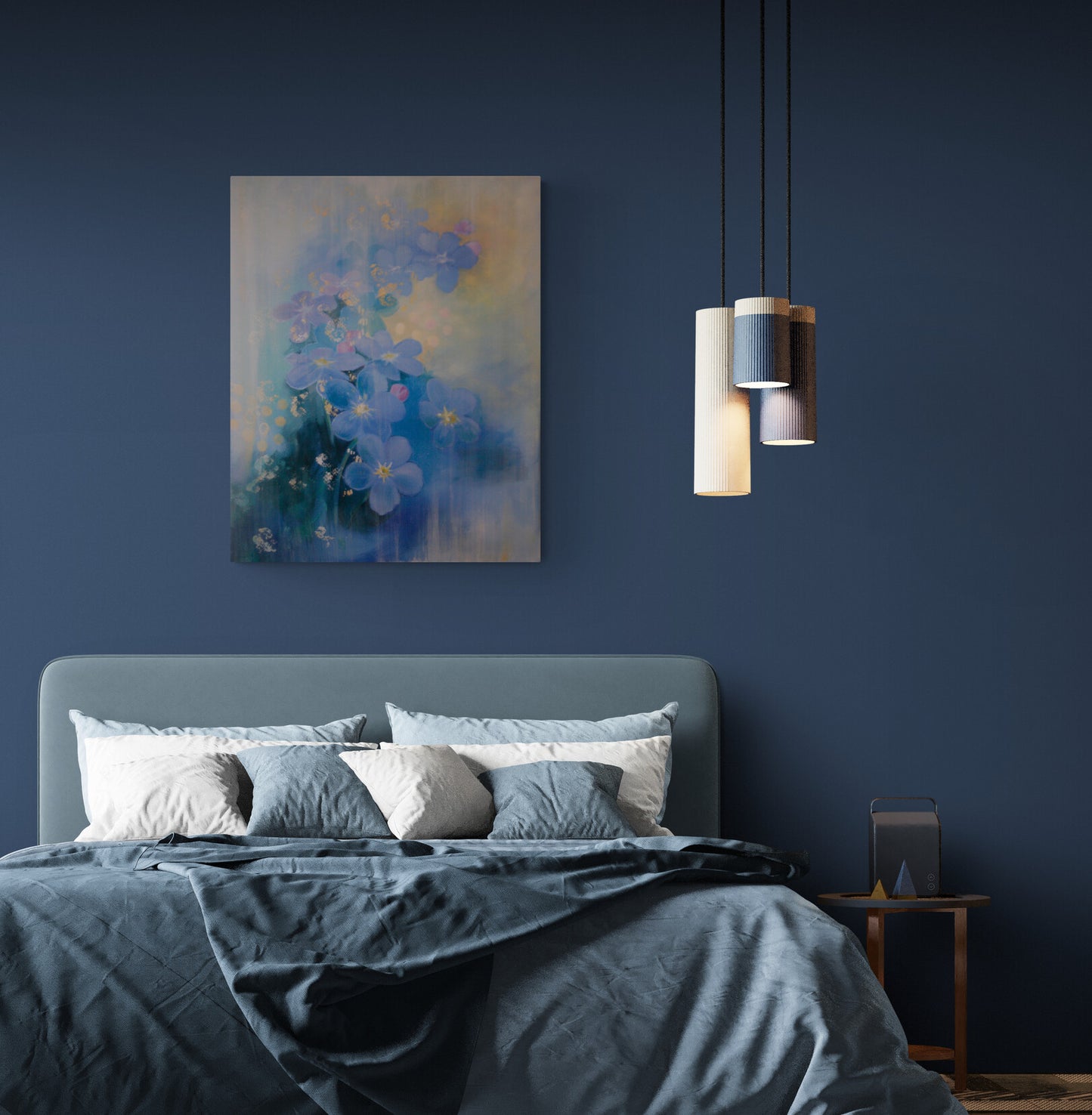 Forget Me Not original acrylic painting on canvas My Store