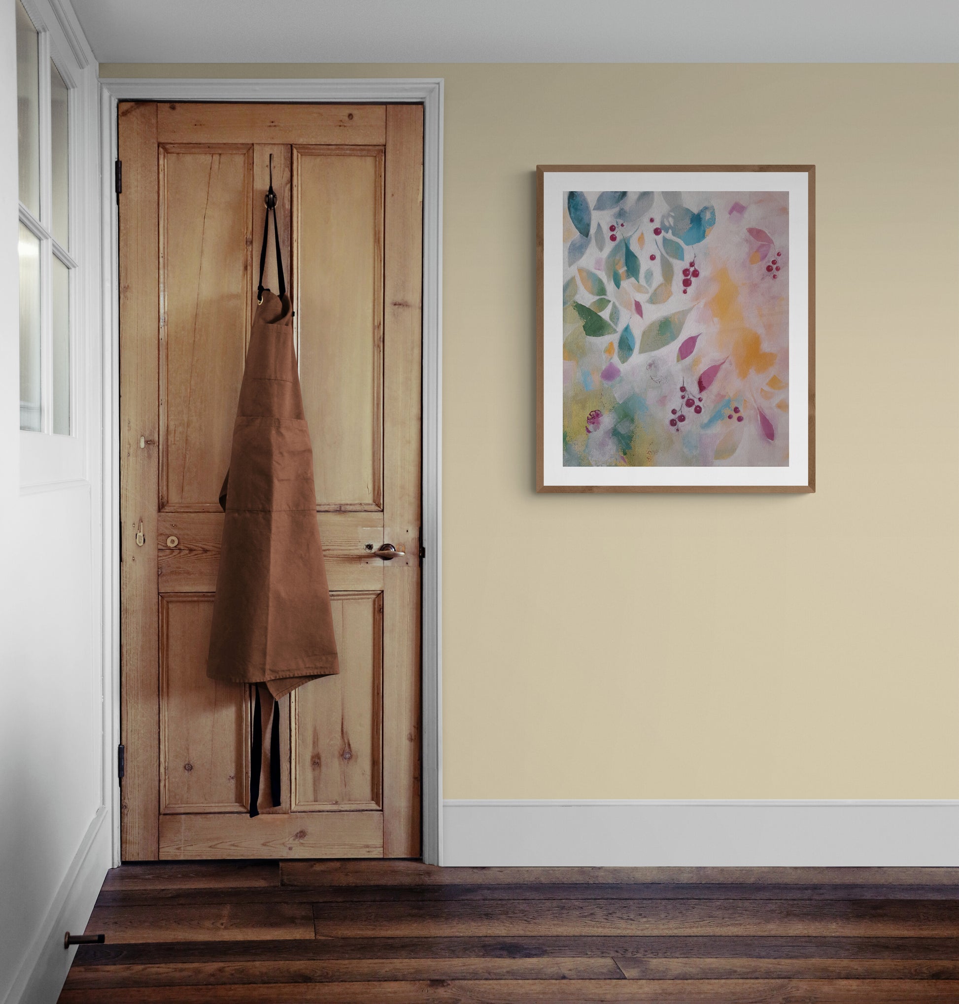 Joyful Leaves And Berries fine art print featuring vibrant foliage and berries on premium Hahnemühle paper