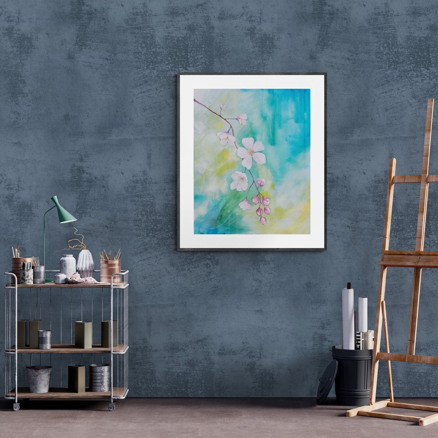 Beautiful Finnish spring flowers art print. Museum-quality giclée print on premium paper. Perfect nature-inspired wall decor. Original artwork by Tiina Alanen.